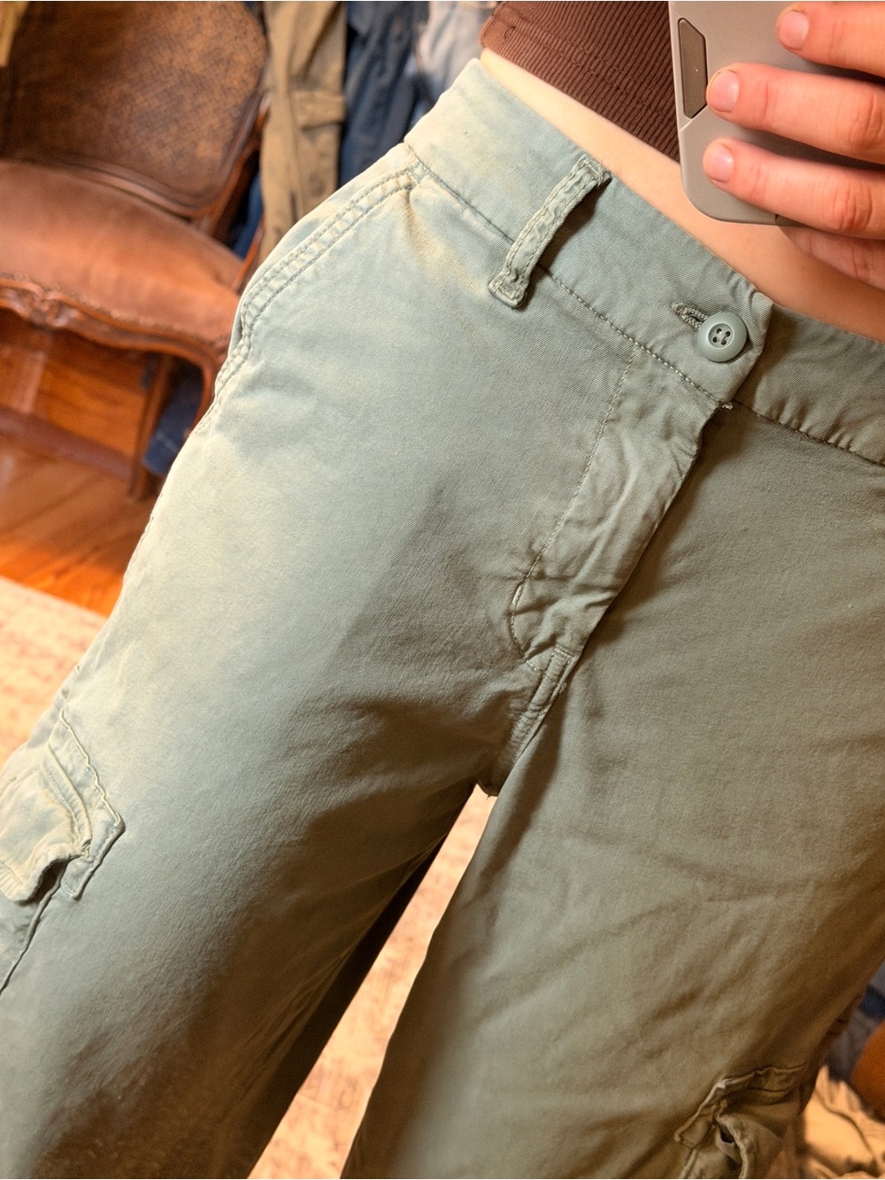 American eagle green cargo pants